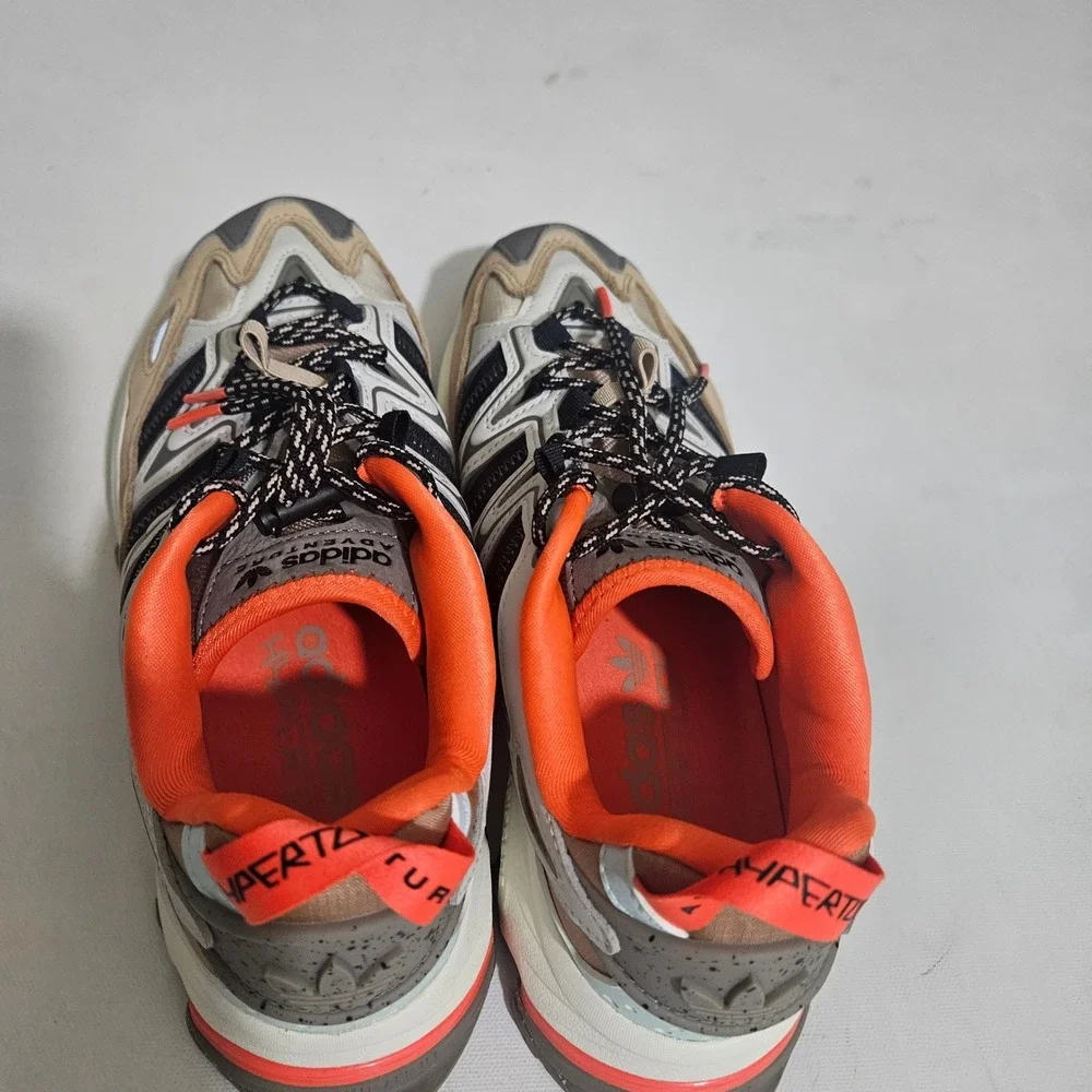 Adidas Hyperturf Adventure Mens 8.5 Beam Orange Grey Trail Shoes GX2023 NWOB